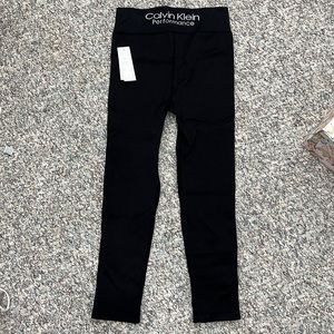 Calvin Klein Performance Ribbed High Waist Full Length Leggings